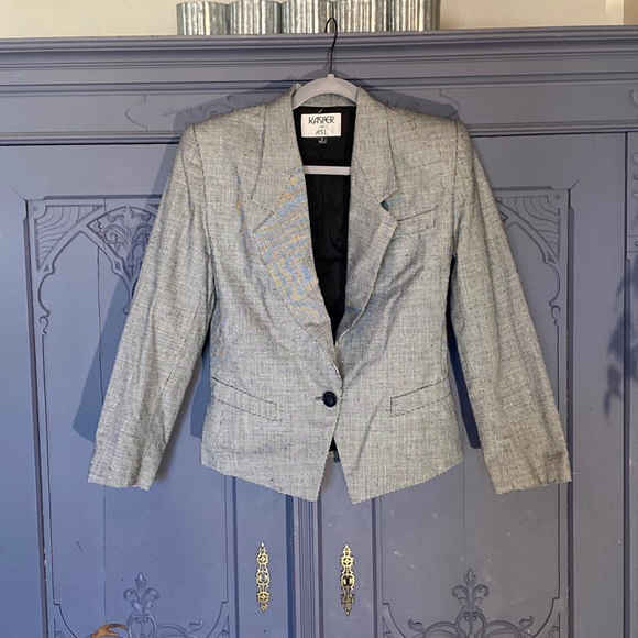 Kasper Jackets & Blazers - Kasper for A.S.L Patterned Jacket With Shoulder Pads